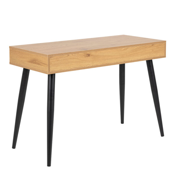 Neptun 3 Drawer Office Desk in Oak | Assembly Required