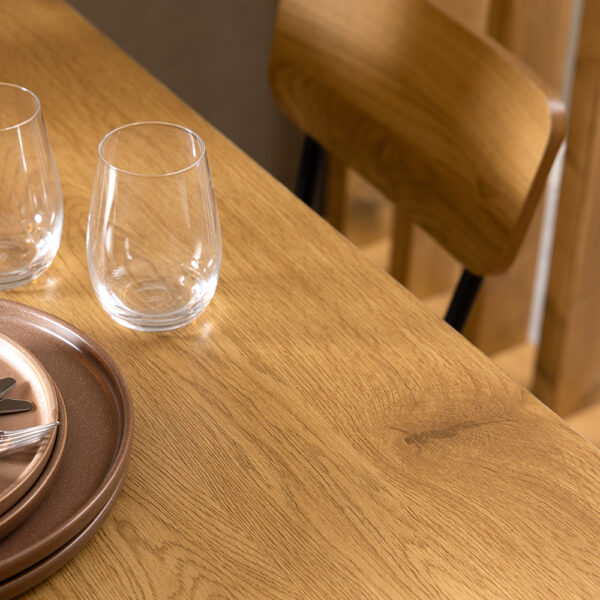Peru Dining Table in Black and Oak | Assembly Required