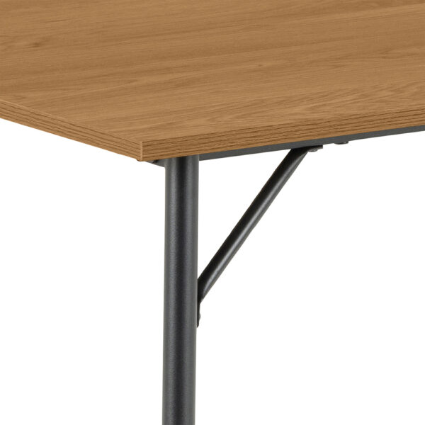 Peru Dining Table in Black and Oak | Assembly Required