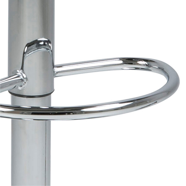 Plump Light Grey Swivel Bar Stool with Open Back | Assembly Required