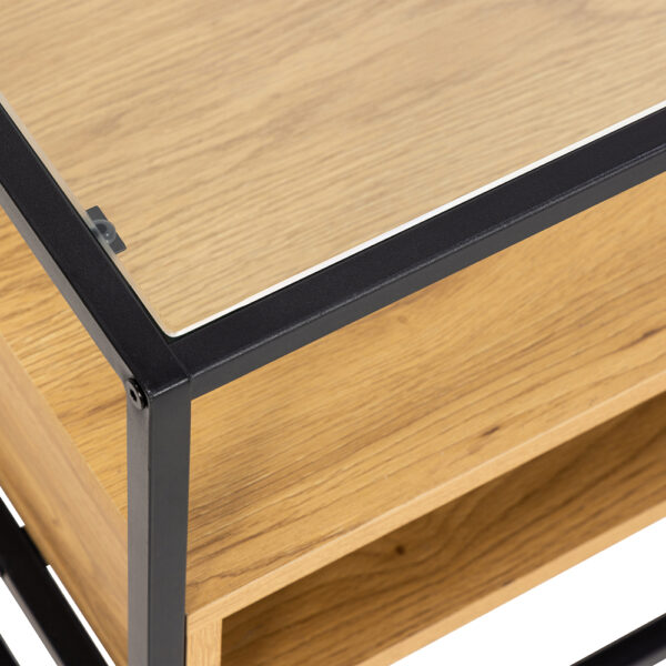 Randolf TV Unit in Black and Oak | Assembly Required