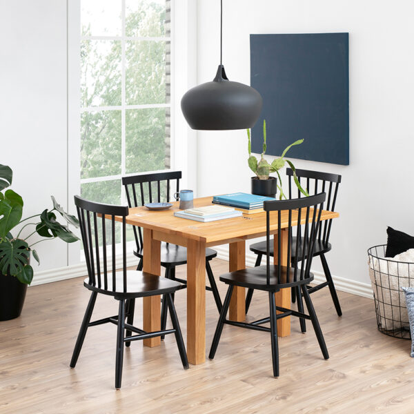 Riano Dining Chairs in Black Set of 2 | Assembly Required
