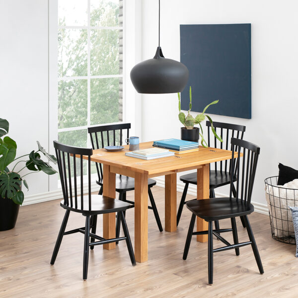 Riano Dining Chairs in Black Set of 2 | Assembly Required