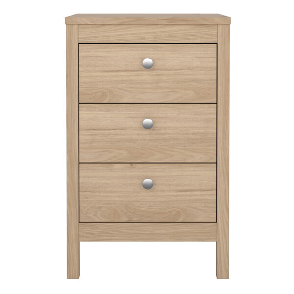 Ronda Bedside Table 3 Drawers in Jackson Hickory Oak