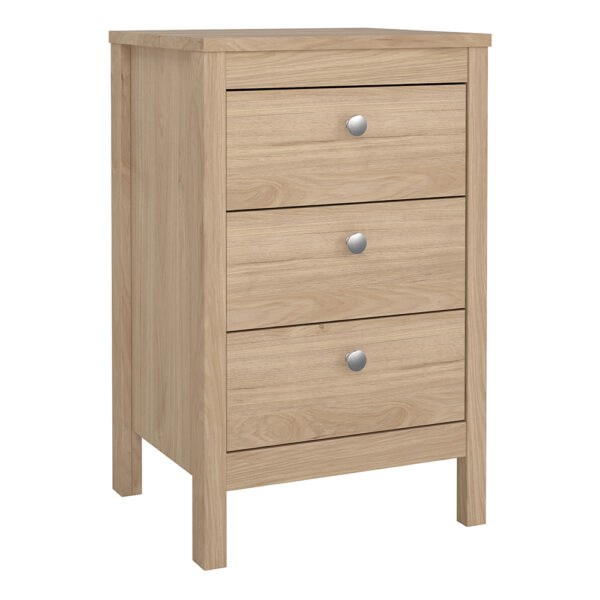 Ronda Bedside Table 3 Drawers in Jackson Hickory Oak