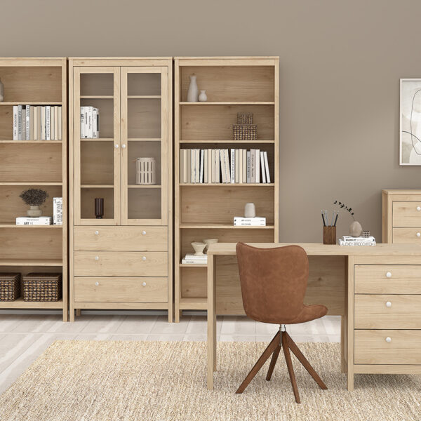 Ronda Bookcase in Jackson Hickory Oak | Assembly Required