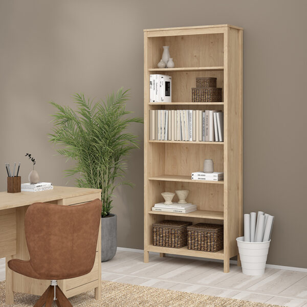 Ronda Bookcase in Jackson Hickory Oak | Assembly Required