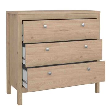 Ronda Chest 3 Drawers in Jackson Hickory Oak