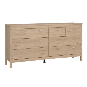 Ronda Double Dresser 4+4 drawers in Jackson Hickory Oak | Assembly Required