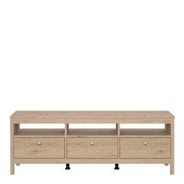 Ronda TV-Unit 3 Drawers in Jackson Hickory Oak