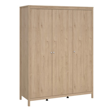 Ronda Wardrobe with 3 Doors in Jackson Hickory Oak