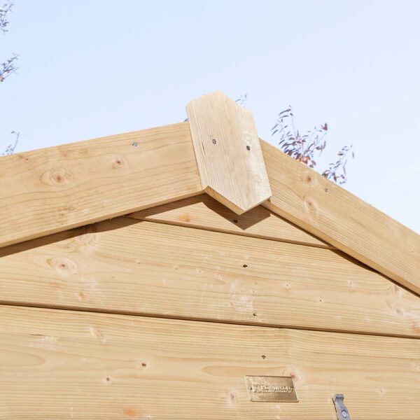 Oakworld Alfresco Shiplap Apex Shed Single Door 4x6 | Assembly Required