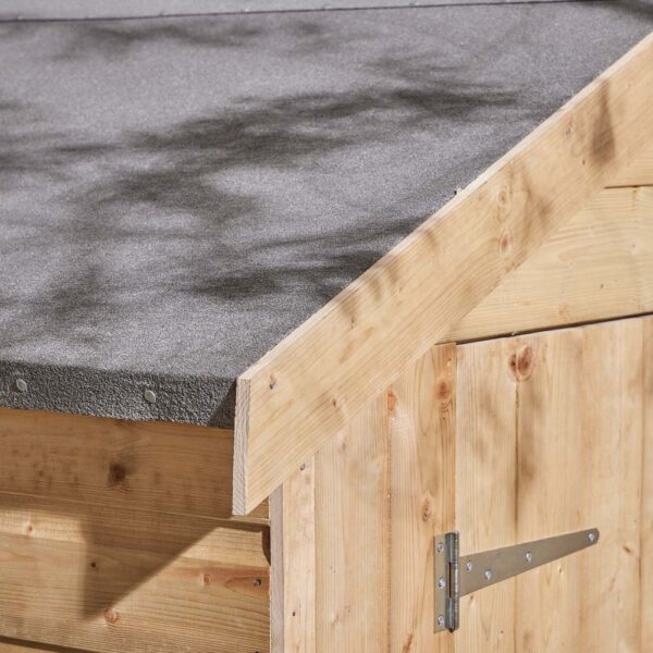 Oakworld Alfresco Shiplap Apex Shed Single Door 4x6 | Assembly Required