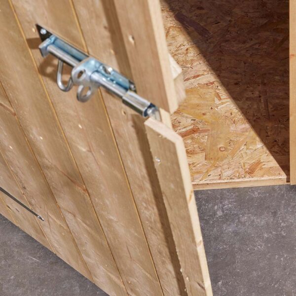 Oakworld Alfresco Shiplap Apex Shed Single Door 8x6 | Assembly Required