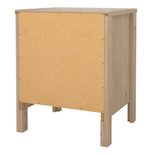 Seville Bedside Table 2 Drawers in Jackson Hickory Oak | Assembly Required