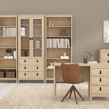 Seville Bookcase in Jackson Hickory Oak