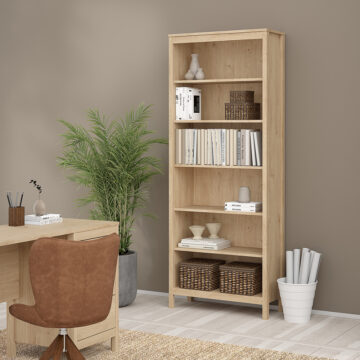 Seville Bookcase in Jackson Hickory Oak