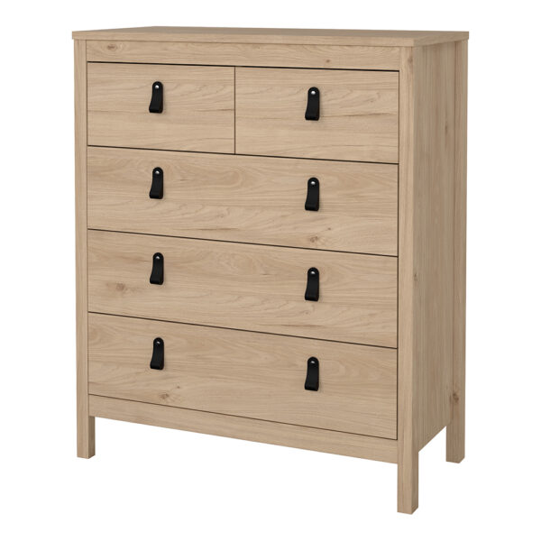 Seville Chest 3+2 drawers in Jackson Hickory Oak | Assembly Required