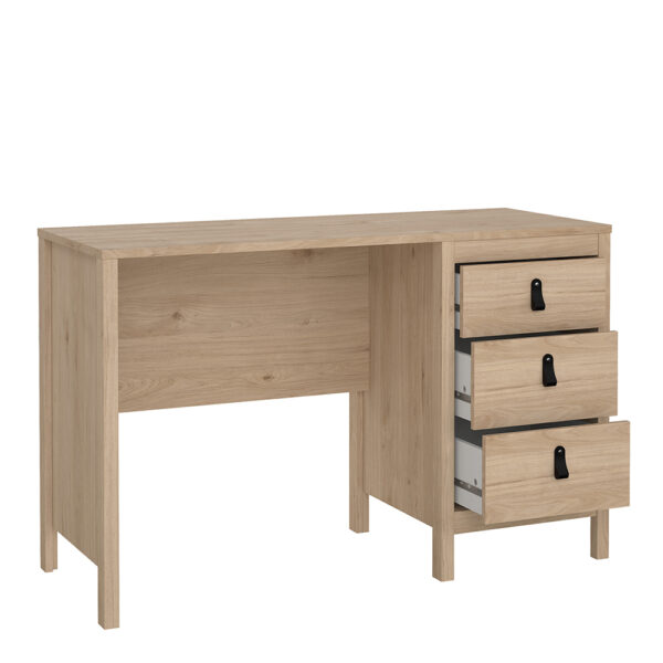 Seville Desk 3 Drawers in Jackson Hickory Oak | Assembly Required