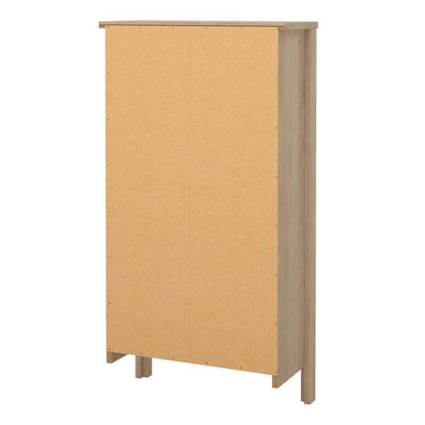 Seville Shoe Cabinet 2 Flap Doors in Jackson Hickory Oak | Assembly Required