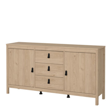 Seville Sideboard 2 Doors + 3 Drawers in Jackson Hickory Oak