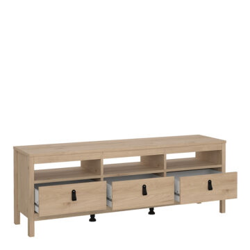 Seville 3 Drawer TV Unit 151cm | Jackson Hickory Oak Finish