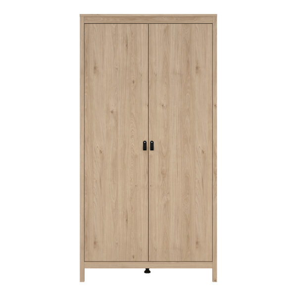Seville Wardrobe with 2 Doors in Jackson Hickory Oak