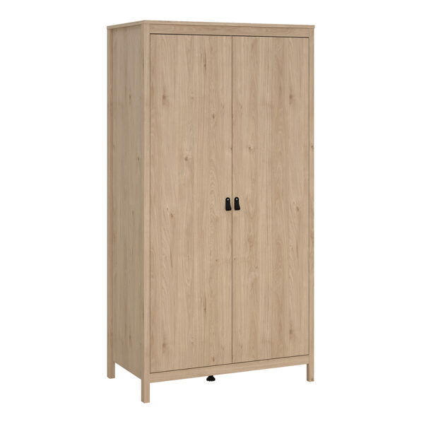 Seville Wardrobe with 2 Doors in Jackson Hickory Oak