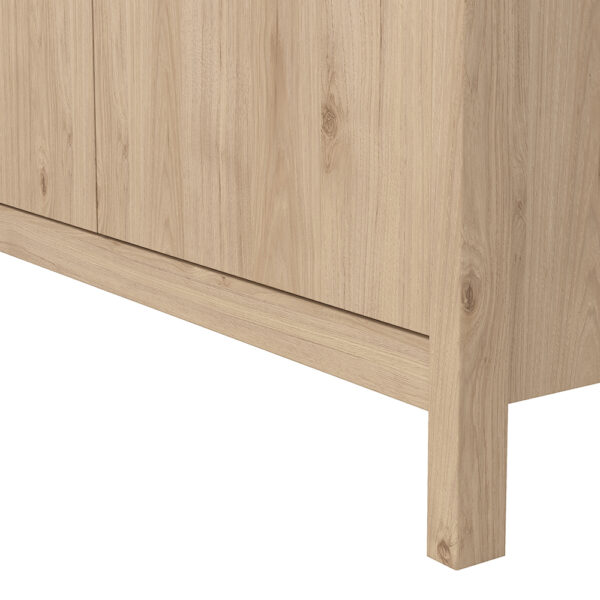 Seville Wardrobe with 2 Doors in Jackson Hickory Oak | Assembly Required