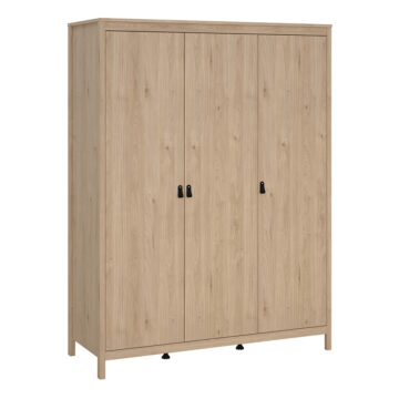 Seville Wardrobe with 3 Doors in Jackson Hickory Oak
