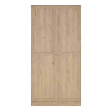 Studio Wardrobe Collection Wardrobe with 2 Frame Doors in Jackson Hickory