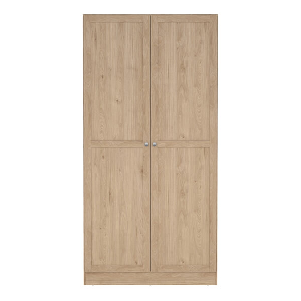 Studio Wardrobe Collection Wardrobe with 2 Frame Doors in Jackson Hickory