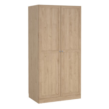 Studio Wardrobe Collection Wardrobe with 2 Frame Doors in Jackson Hickory