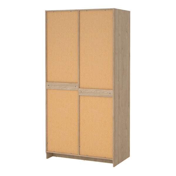 Studio Wardrobe Collection Wardrobe with 2 Frame Doors in Jackson Hickory | Assembly Required