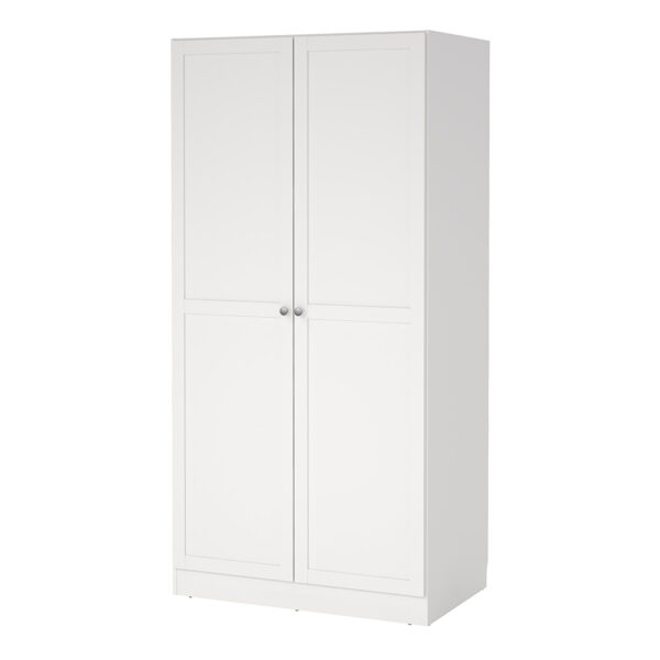 Studio Wardrobe Collection Wardrobe with 2 Frame Doors in White | Assembly Required