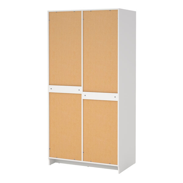 Studio Wardrobe Collection Wardrobe with 2 Frame Doors in White | Assembly Required