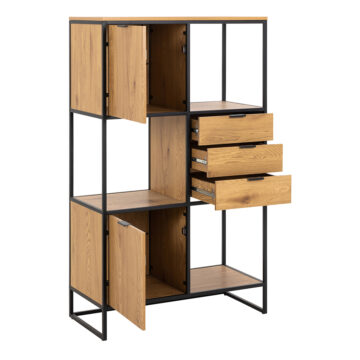 3 drawers and 1 Shelves in Black