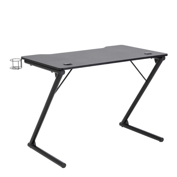 Trooper Gaming Desk in Black | Assembly Required