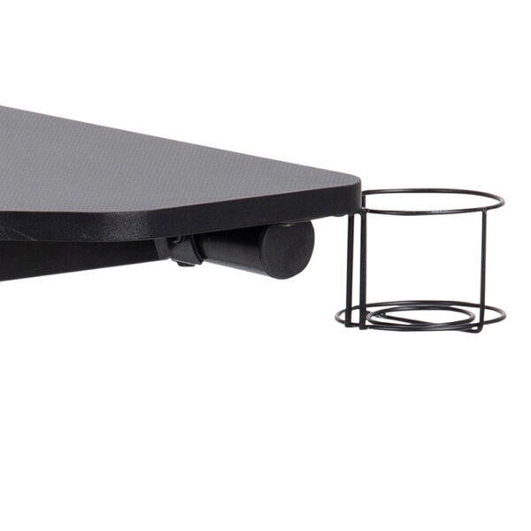 Trooper Gaming Desk in Black | Assembly Required
