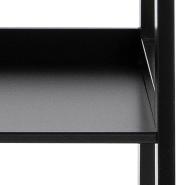 Wally Bookcase with 5 Shelves in Black | Assembly Required