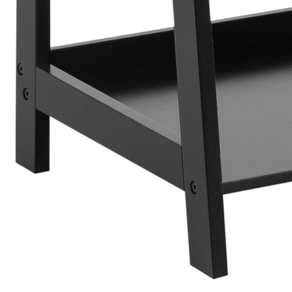 Wally Bookcase with 5 Shelves in Black | Assembly Required