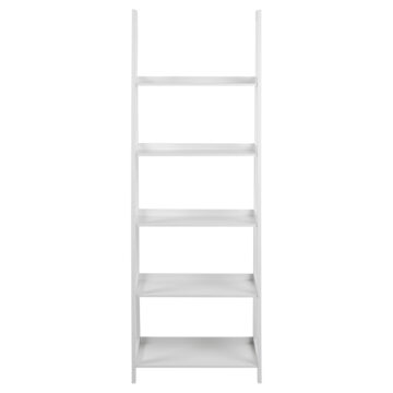 Wally Bookcase with 5 shelves in White