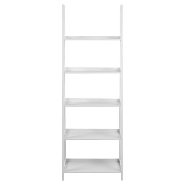 Wally Bookcase with 5 shelves in White