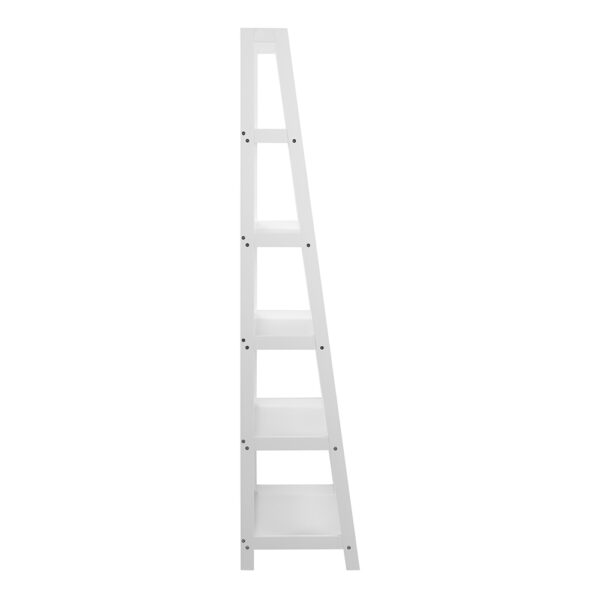 Wally Bookcase with 5 shelves in White | Assembly Required