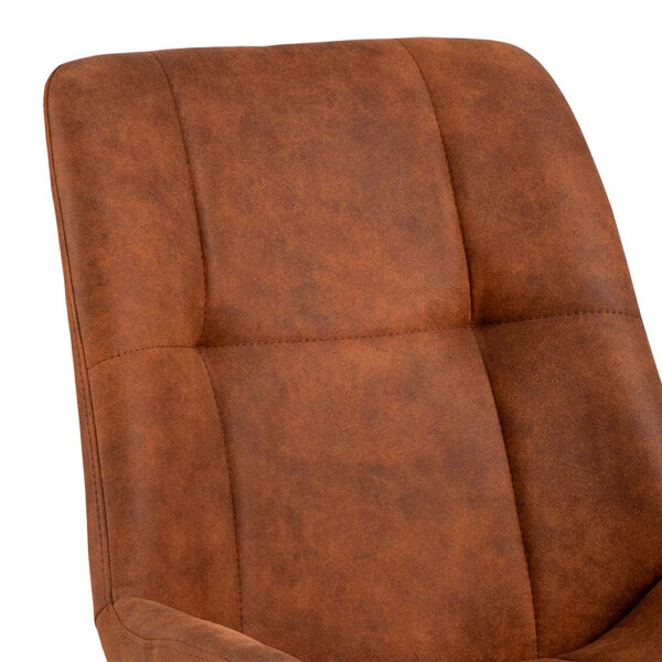 Waylor Dining Chair in Brown Fabric | Assembly Required
