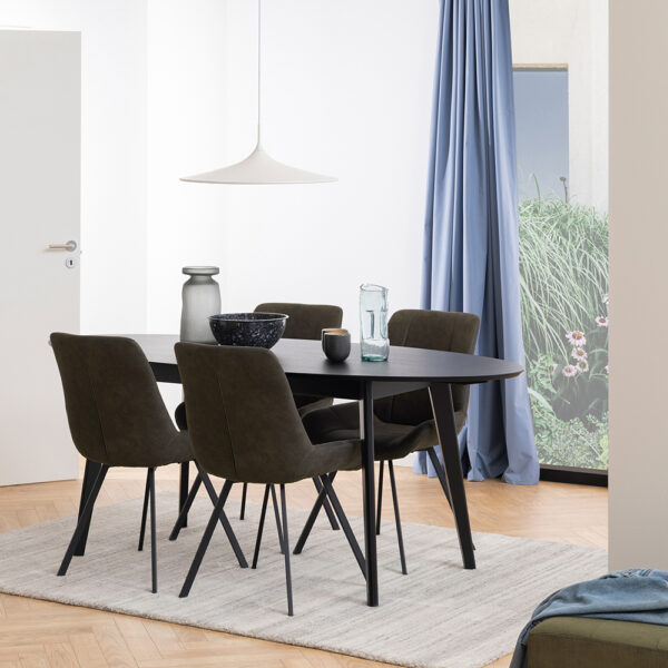 Waylor Dining Chair in Grey Fabric | Assembly Required