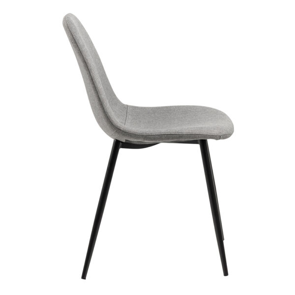 Wilma Dining Chair in Light Grey Set of 4 | Assembly Required