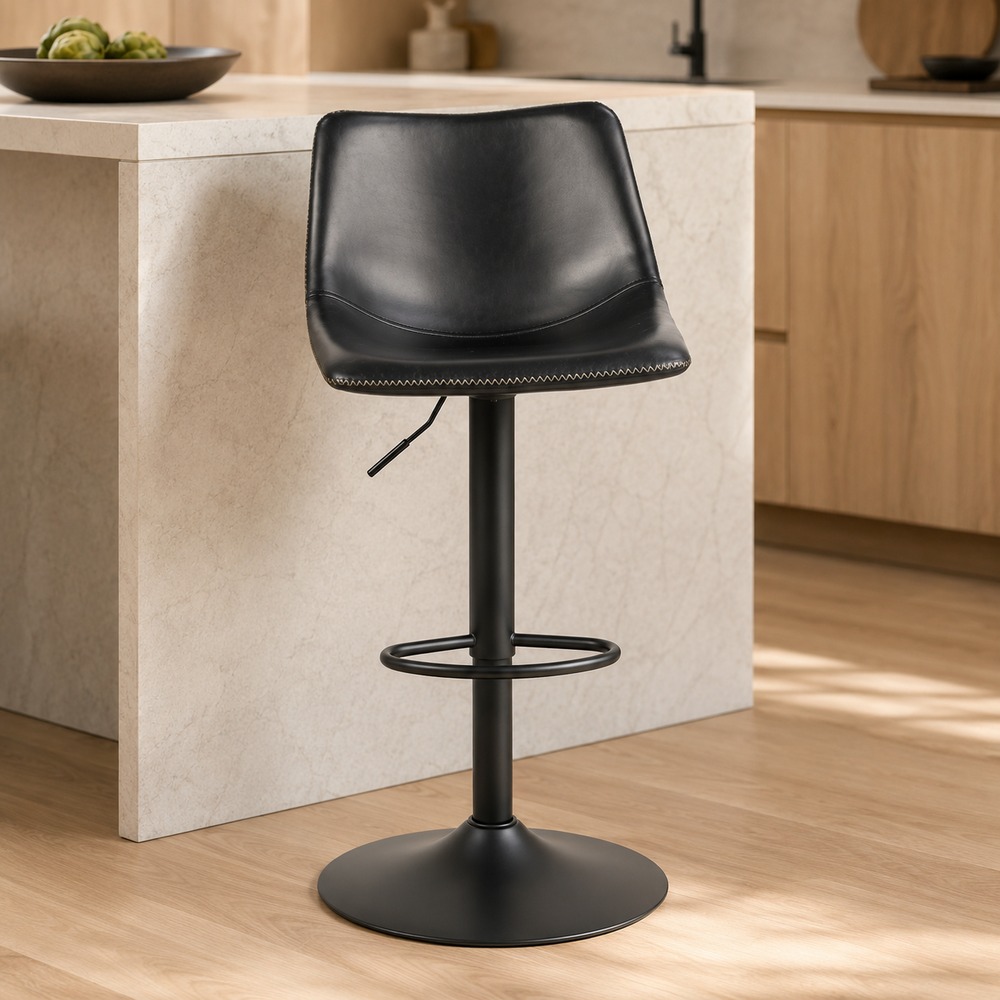 Oregon Bar Stool in Black