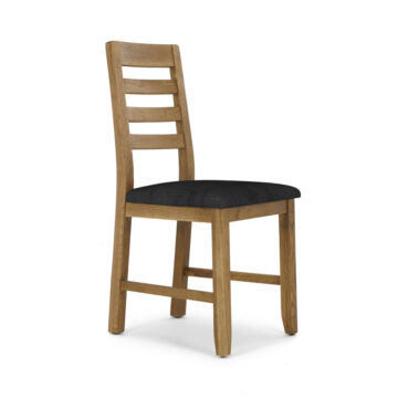 Kalmar Oak Dining Chair | Victoria Steel | Assembled