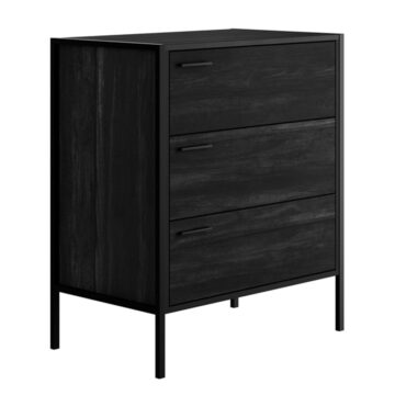 Colliers Black 3 Drawer Chest